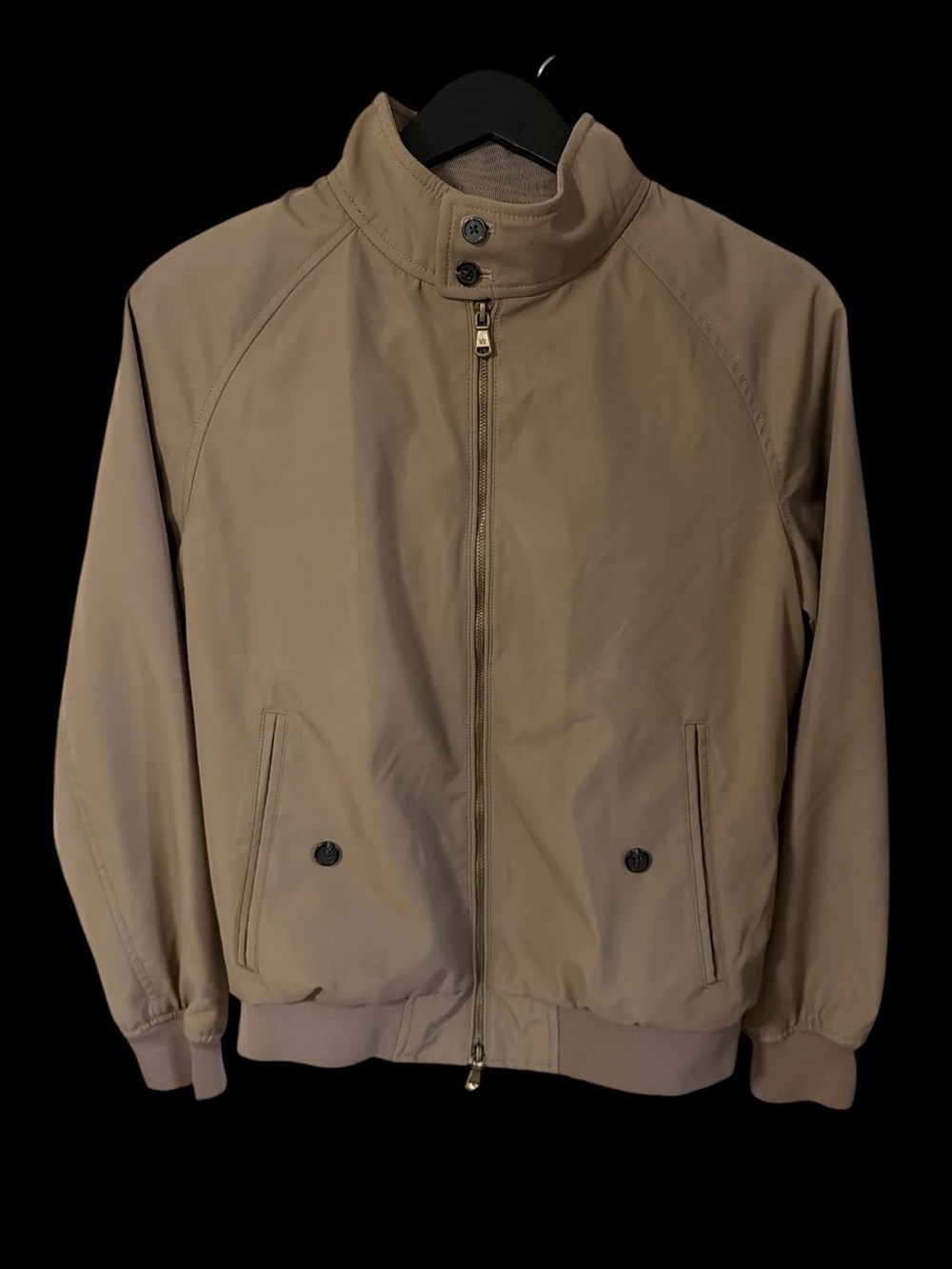 Wilsons Leather Men's Beige Bomber Jacket